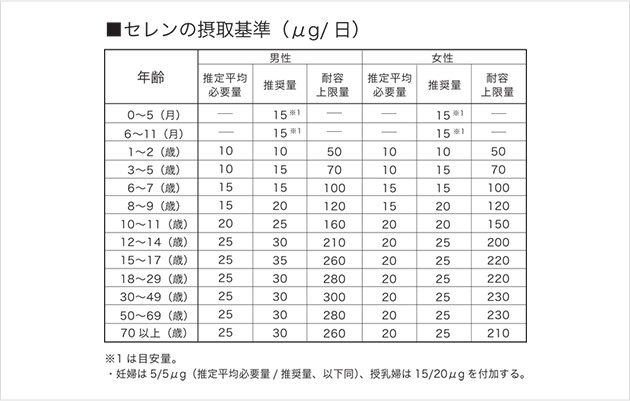 セレン、セレニウム、抗酸化物質